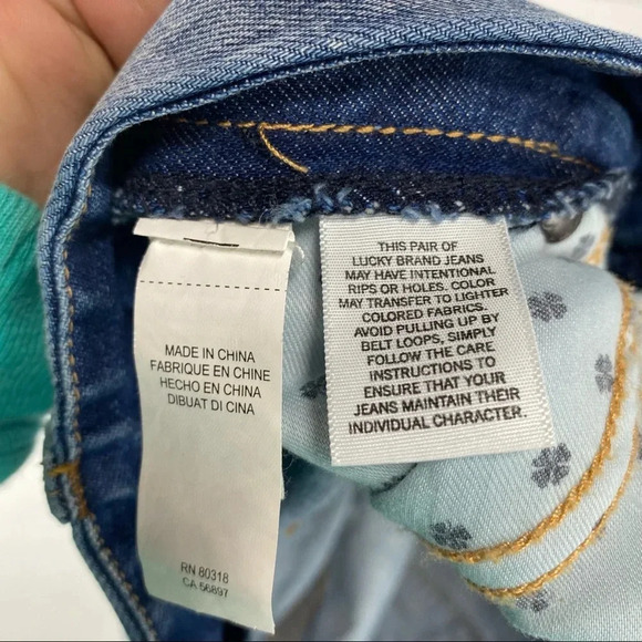 Lucky Brand Women's 10/30 Sweet Jean Crop Jeans Medium Wash - Picture 8 of 9